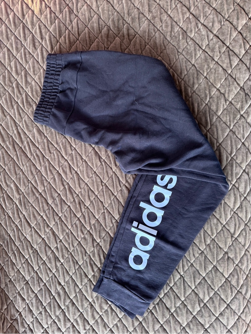 Adidas Women's Navy Logo Jogger Pants